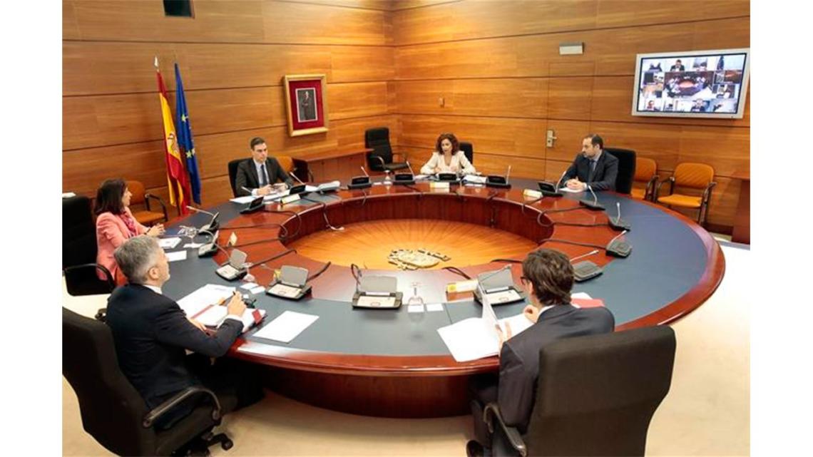 Imagen de la reunión de este martes, 24 de marzo, del Consejo de Ministros.