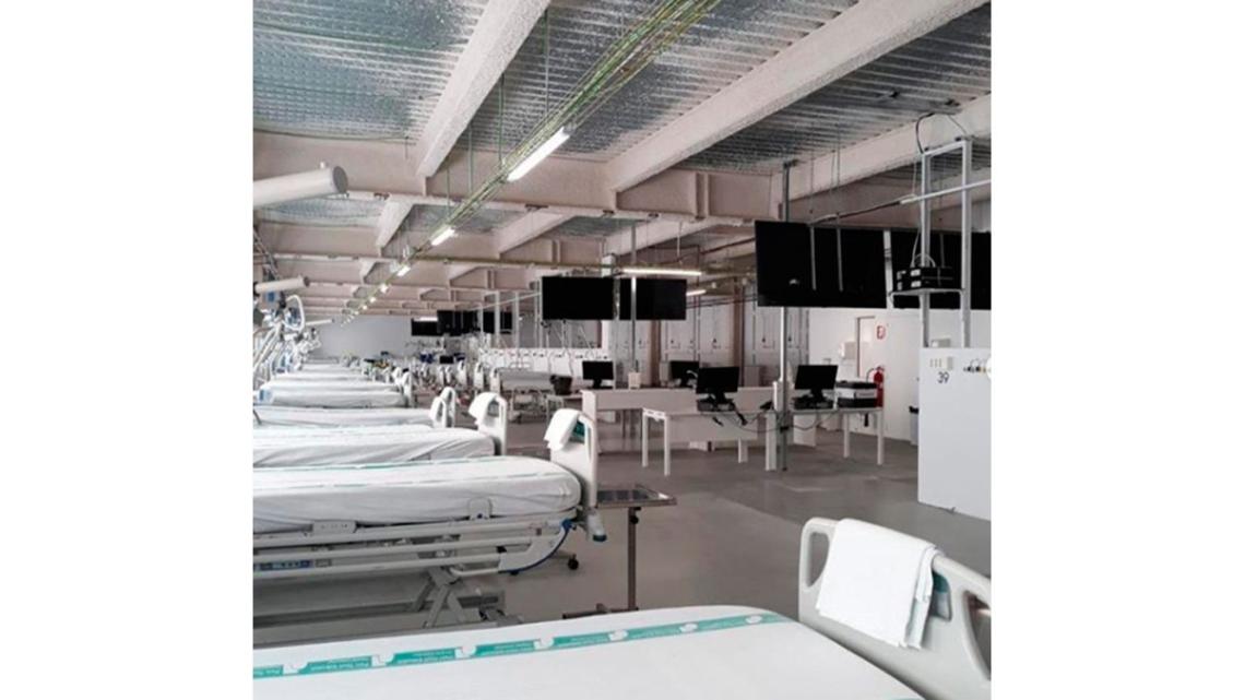 Una de las plantas del Hospital Taulí (Barcelona) en el que trabajaron los instaladores y fontaneros de la empresa.