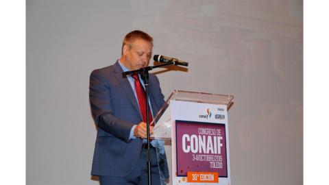 Francisco Alonso, presidente de Conaif, en la celebración del Congreso el año pasado.