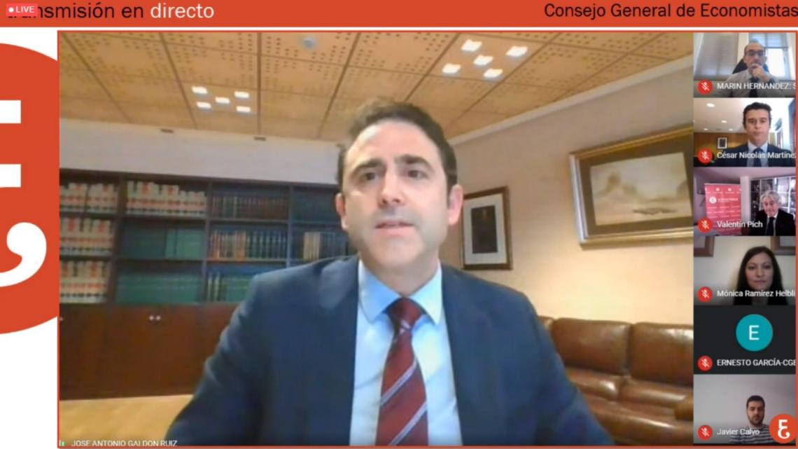 José Antonio Galdón, presidente de COGITI, en la presentación virtual del Barómetro.