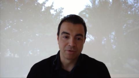 Jordi Ferrer, director general de Ebrequalitat, durante una charla virtual.