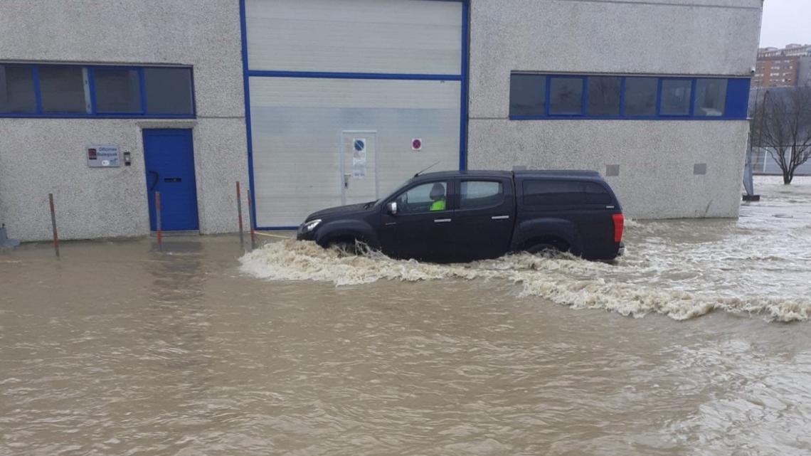 Imagen de cómo se encontraba la entrada a las instalaciones de On Clima el pasado viernes.