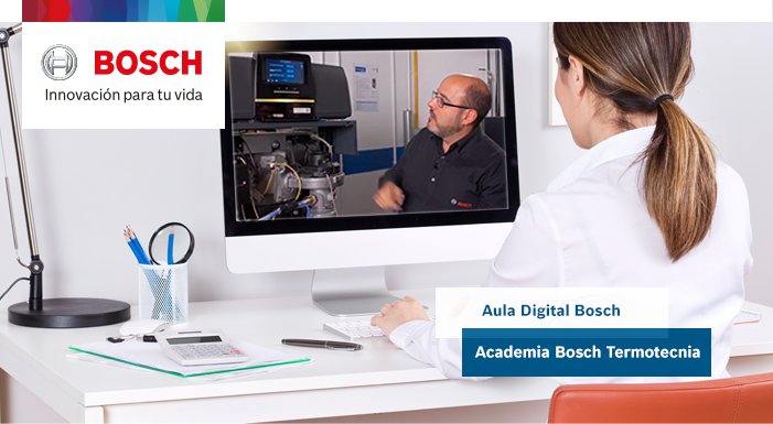 El Aula Digital de Bosch ofrece una programación completa de cursos teóricos y eventos en streaming desde el laboratorio y el taller de prácticas.