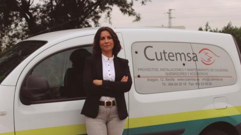 Maite Cubero desarrolla su carrera en la empresa instaladora de gas Cutemsa y es vicepresidenta de Epyme. Foto: Epyme.