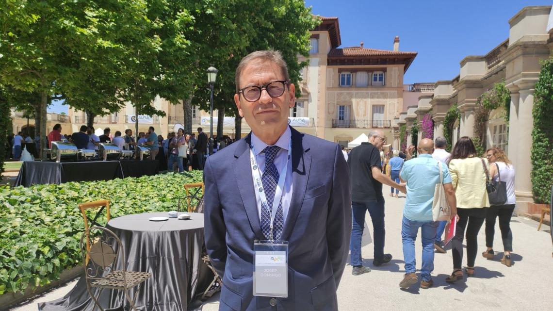 Josep Domingo, director general de AÚNA Distribución en el AÚNA Partner Days Barcelona 2022.