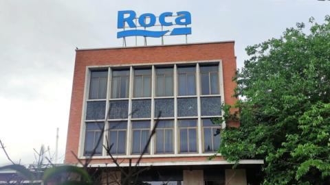 Instalaciones de Roca en Alcalá de Henares. Foto: CC.OO.