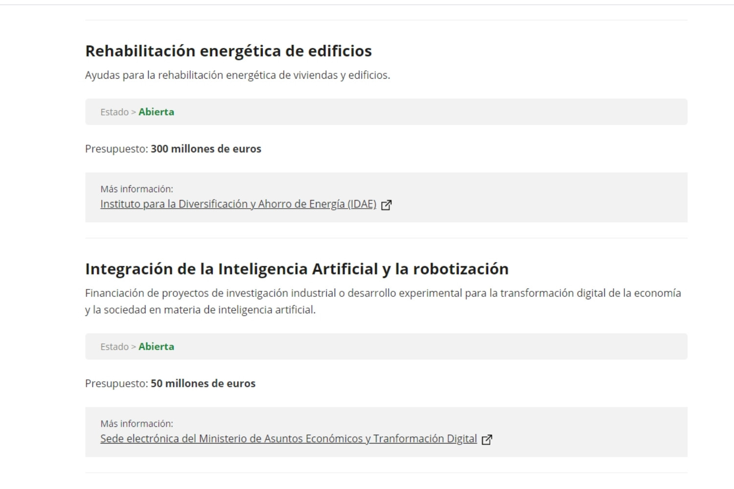 web gobierno espana interior