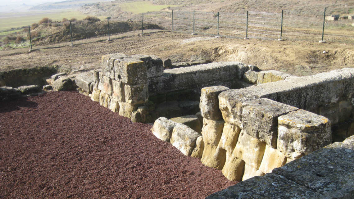 Yacimiento romano de Los Bañales en Uncastillo (Zaragoza).