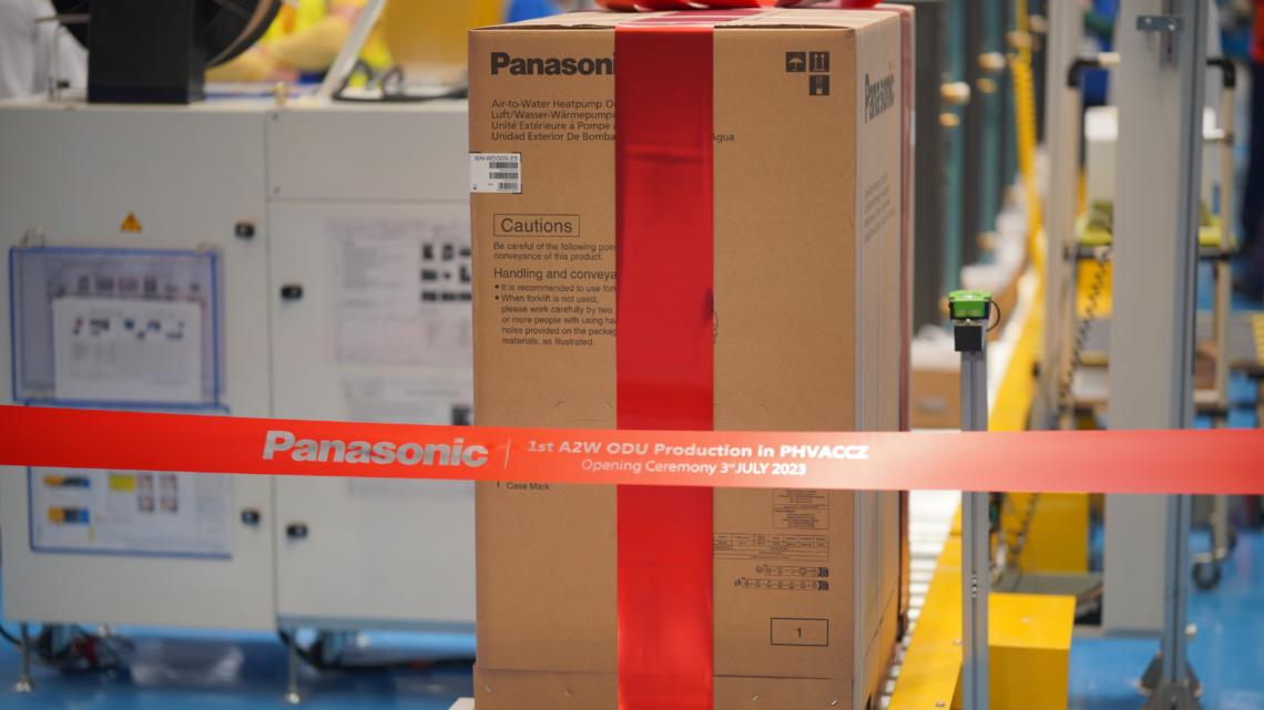 Panasonic intensifica la producción de bombas de calor con su nueva fábrica en República Checa.